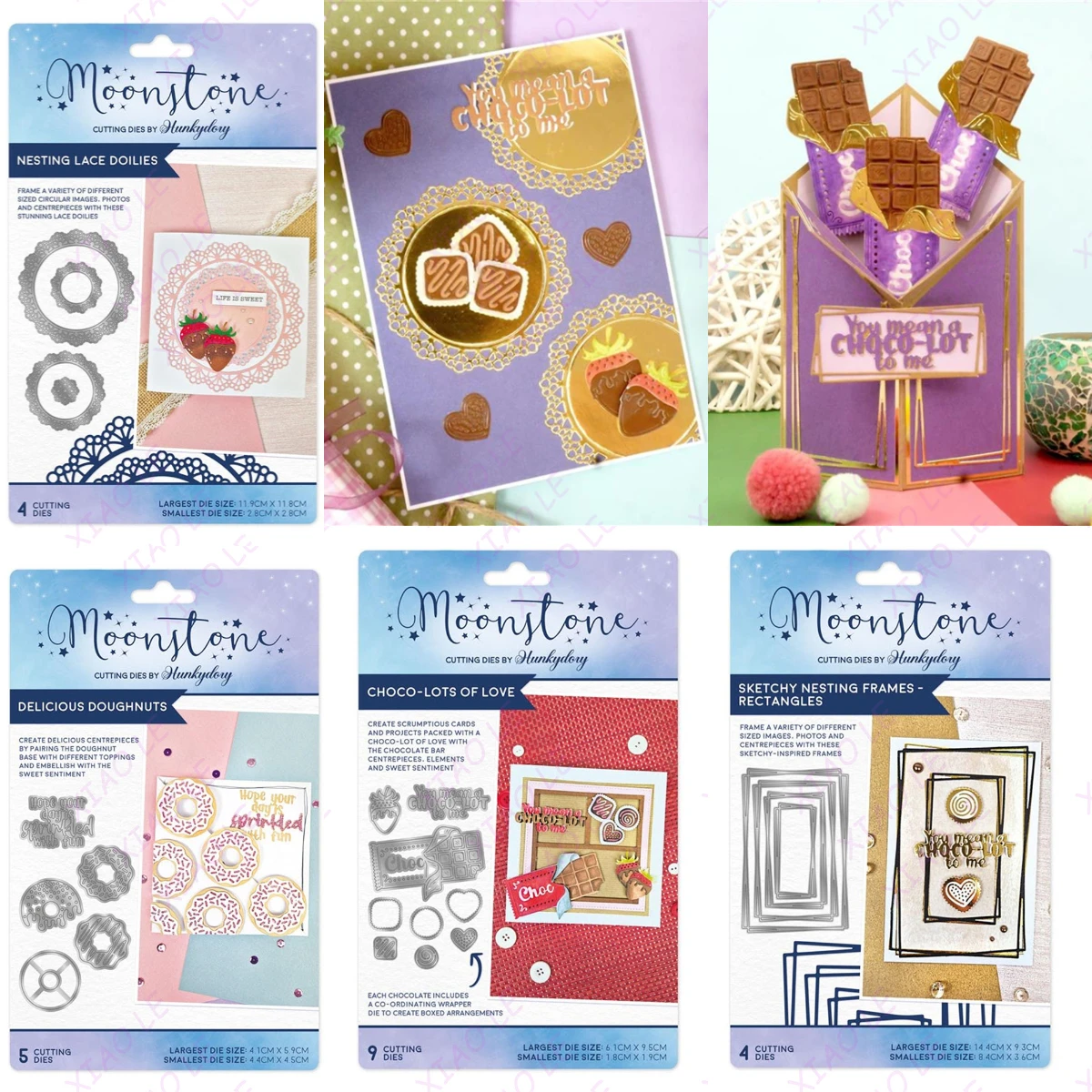 Delicious Doughnuts Choco-Lots of Love Metal Cutting Die Decorative Scrapbooking Craft Photo Album Paper Card Art DIY Embossing