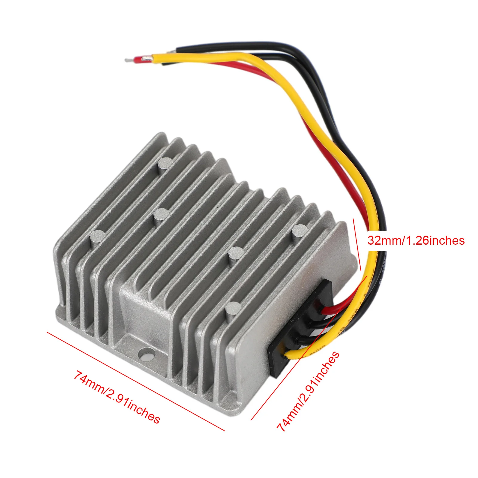 Areyourshop Car Power Supply Module Adapter DC-DC Converter 60V Step Down To 24V 5A 120W