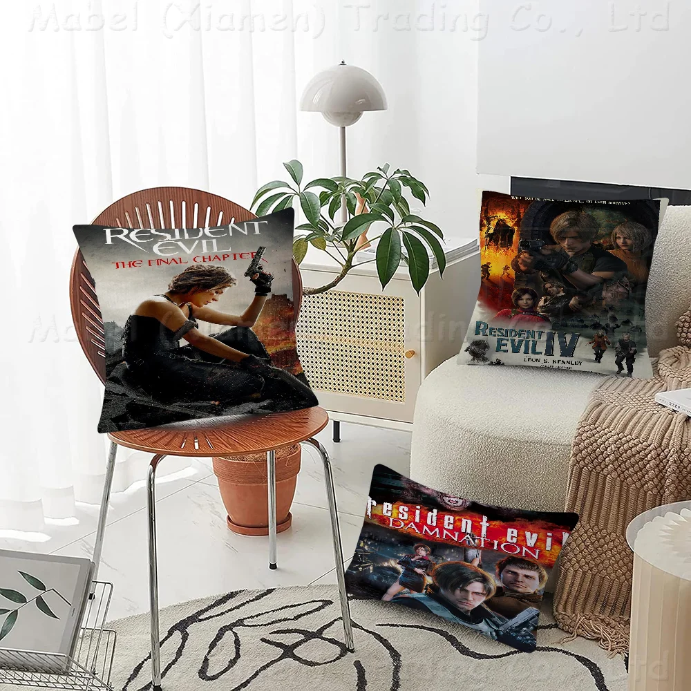 

Cool GAME E-EvilsR-Residents Pillow Cover For Bedroom Room And Living Room Sofa Decorative Cushion Cover