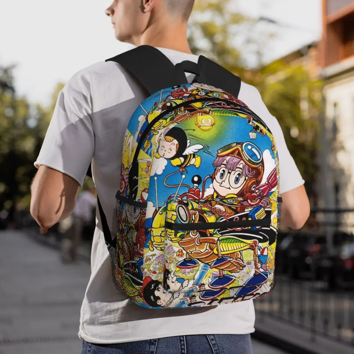 

Arale And Poop Dr Slump Student Backpack School Bag Hiking Travel Daypack for Men Women Fashion Bookbag Shoulder Bags