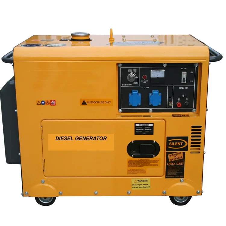 

220v 380v Single Three Phase 5kw Electric Start Silent Portable Diesel Generators