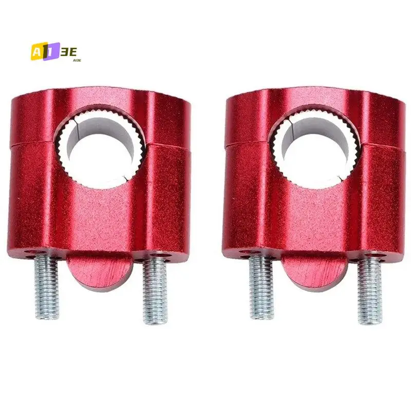A03E-Billet Handlebar Fat Bar Risers Mount Clamp Adaptor For Pit Dirt Bike Racing Motorcycle Enduro Supermoto