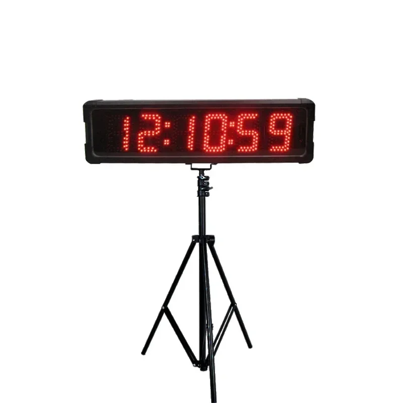 

Double-sided outdoor 5" large led stopwatch time display waterproof LED countdown timer clock digital sports race timing