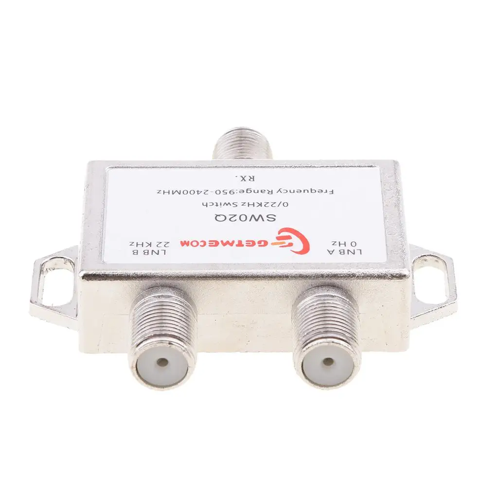 2 x 1 DiSEqC Multi Coaxial Switch 0/22KHz LNBF Multi Switch 950-2400MHz