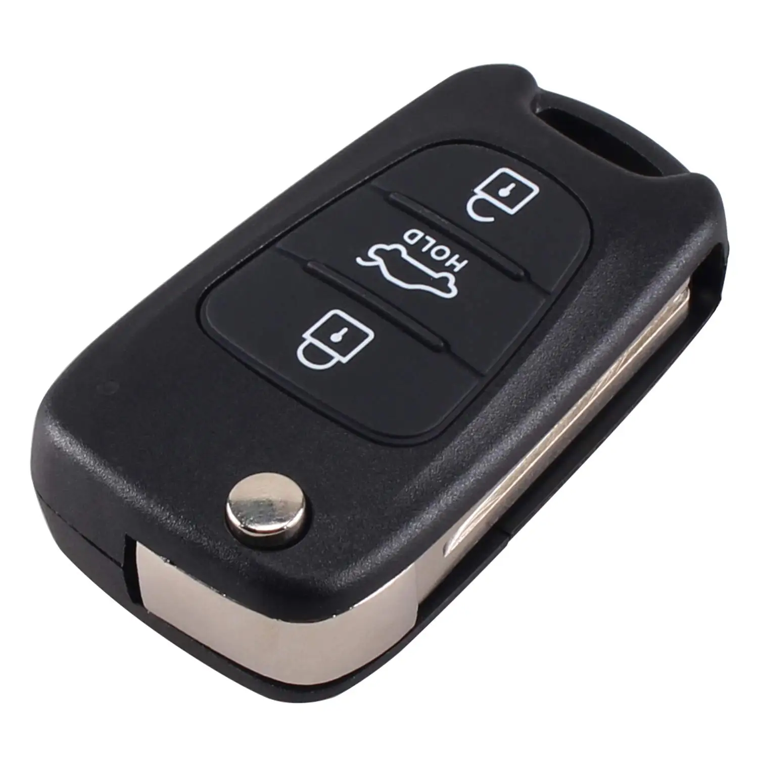 

3 Buttons Flip Folding Remote Key Shell Case for HYUNDAI I20 I30 I35 IX20