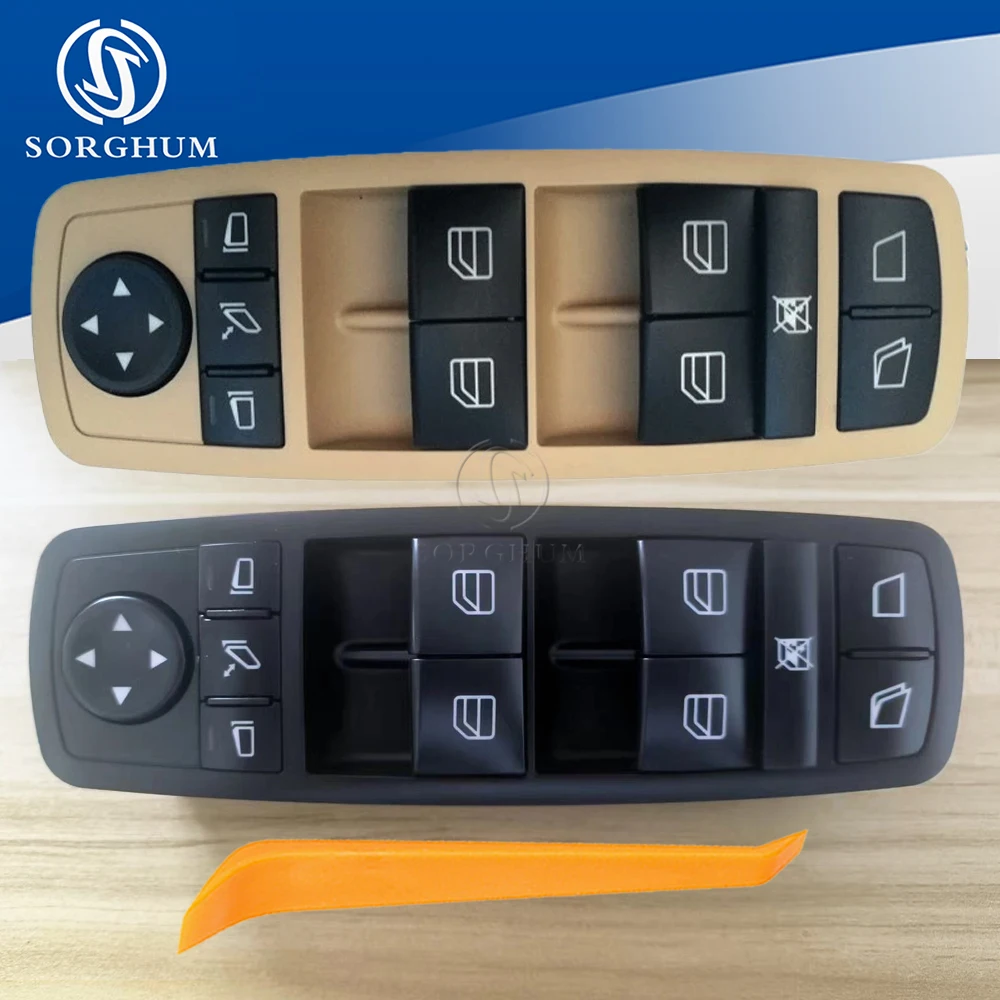 

A2518300390 Master Window Switch For Mercedes Benz ML350 W251 X164 GL450 R350 Black Beige Glass Lifter Mirror Switch 2518300390