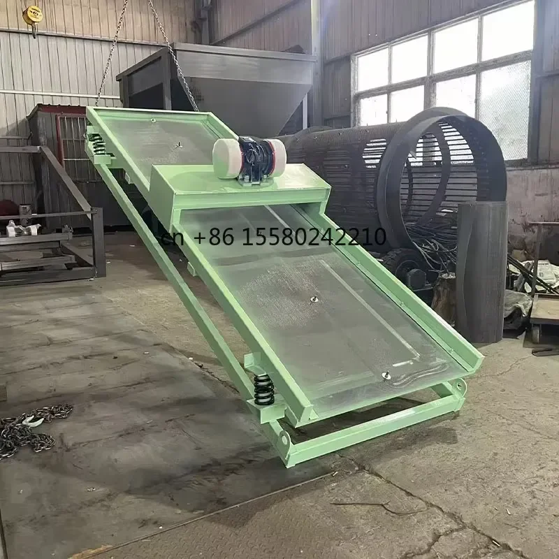 2026 hot Simple Mobile Stone Screening Machine Dry Small Linear Vibrating Sand Screen Gravel Plant Stone Powder Separation