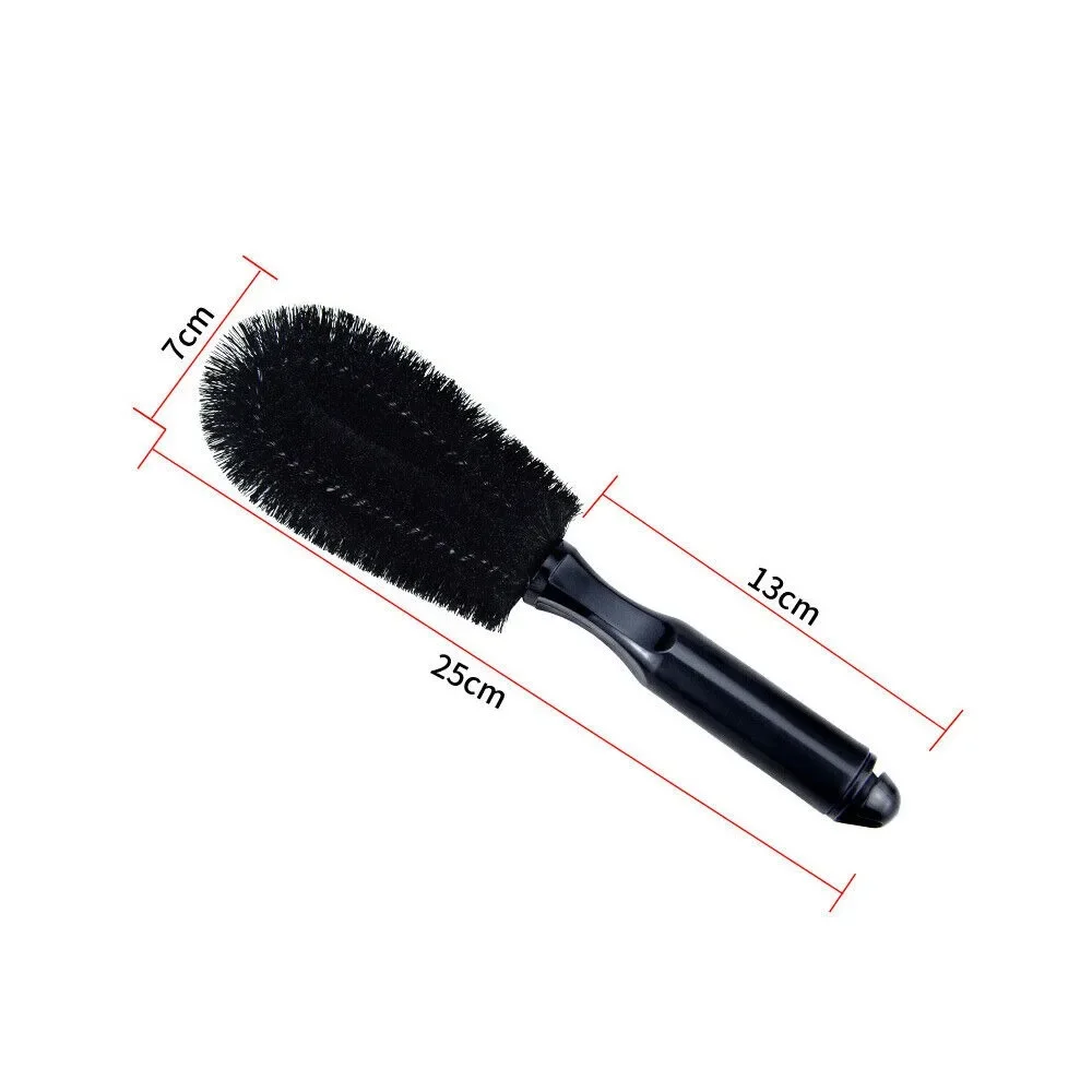 Car Wheel Cleaning Brush Tool Tire Washing Clean Tyre Alloy Soft Bristle Cleaner Cleaning Tool Car