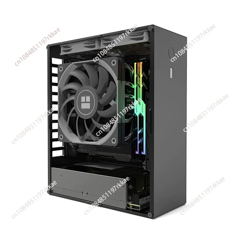 1u Power Itx Chassis All-aluminum Alloy 4-liter Mini A24-V3 2.0 Nuclear Display