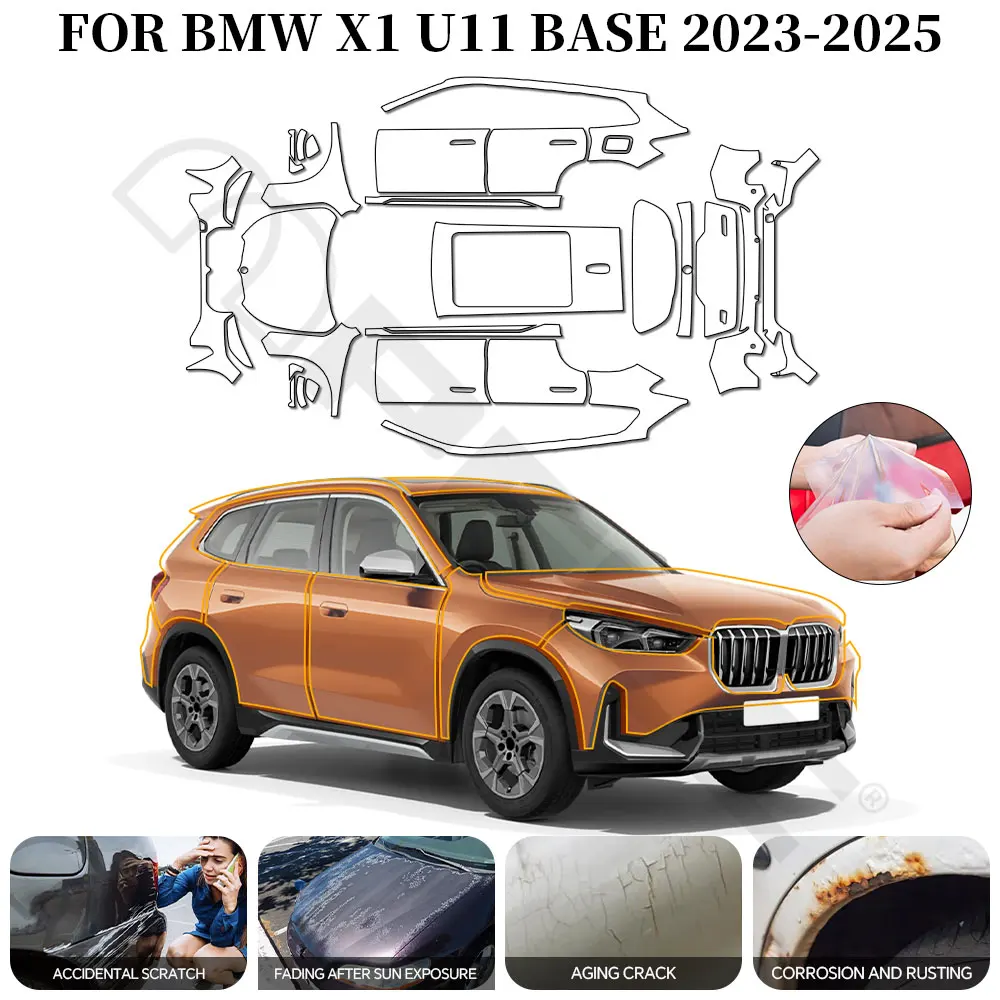 

Precut Full Car TPU PPF Film 8.5Mil HD Clear Anti-Scratch Car Paint Protection Exterior Accessory For BMW X1 U11 Base 2023
