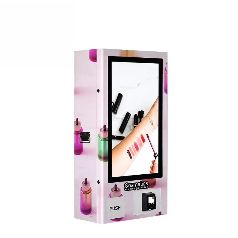 Wall Mount Self Service Beauty Vending Machine Custom Makeup Cosmetics Press on Nails False Eyelash Wig Hair Lipstick Skincare