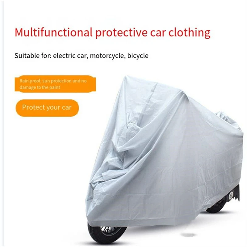 Universal Rain Sun Protection Cover Waterproof For Motorcycle Electric Scooter Bicycle Anti Dust Outdoor Indoor Vehicle Shield