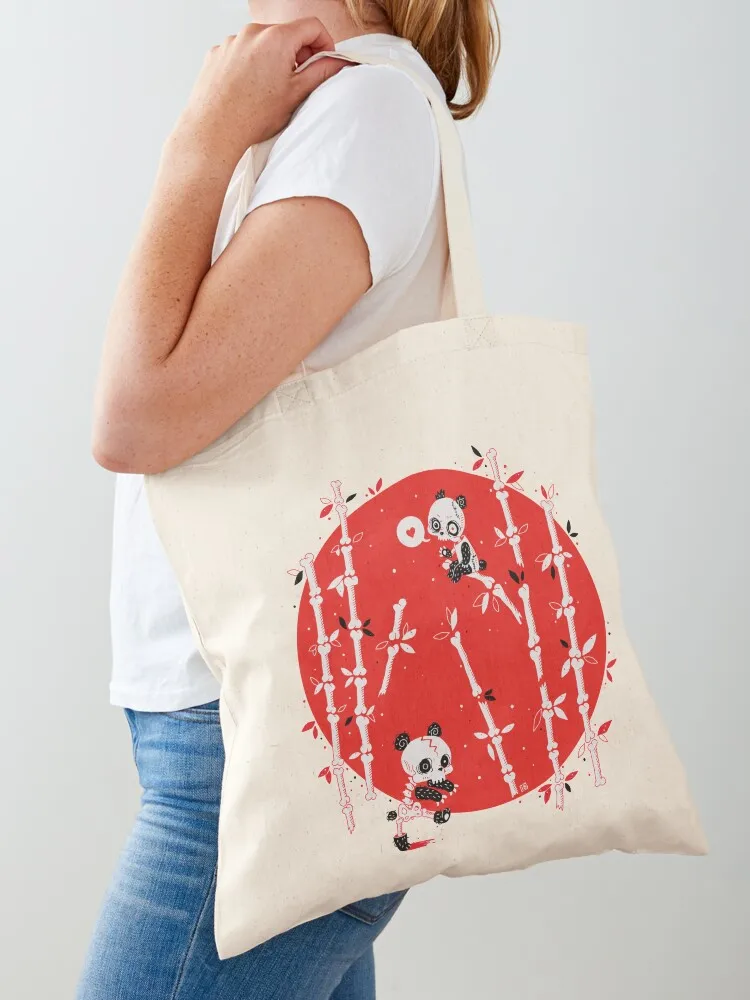 

Zombie Pandas Tote Bag custom canvas bag Women's shopper Shopping bags Reusable bags