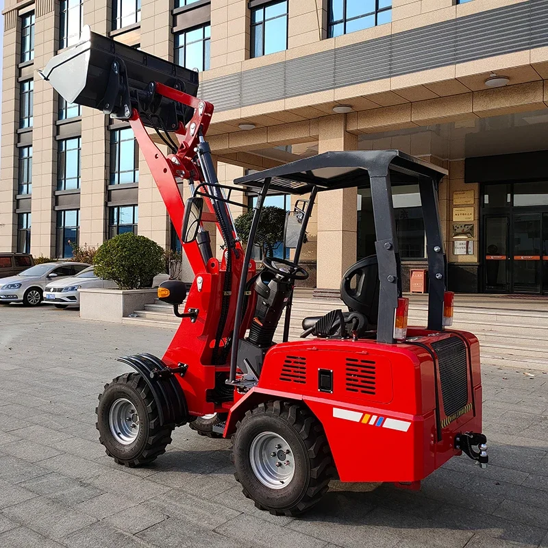 Shandong DAVOO ZL10 800kg earth moving engineering construction heavy equipment attachment front small mini loader