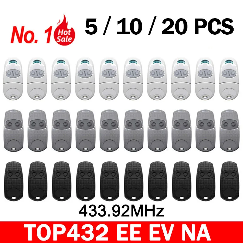 CAME TOP 432EE 432EV 432NA 432 EE EV NA TOP432EV TOP432NA TOP432EE Garage Remote Control Duplicator Garage Door Opener 433.92MHz
