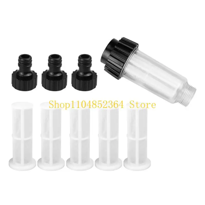 652F 3/4Inch Inner Thread Pressure Washer Water Filter Water Filter High-Temperature Resistant for Motorhomes Garden Hose