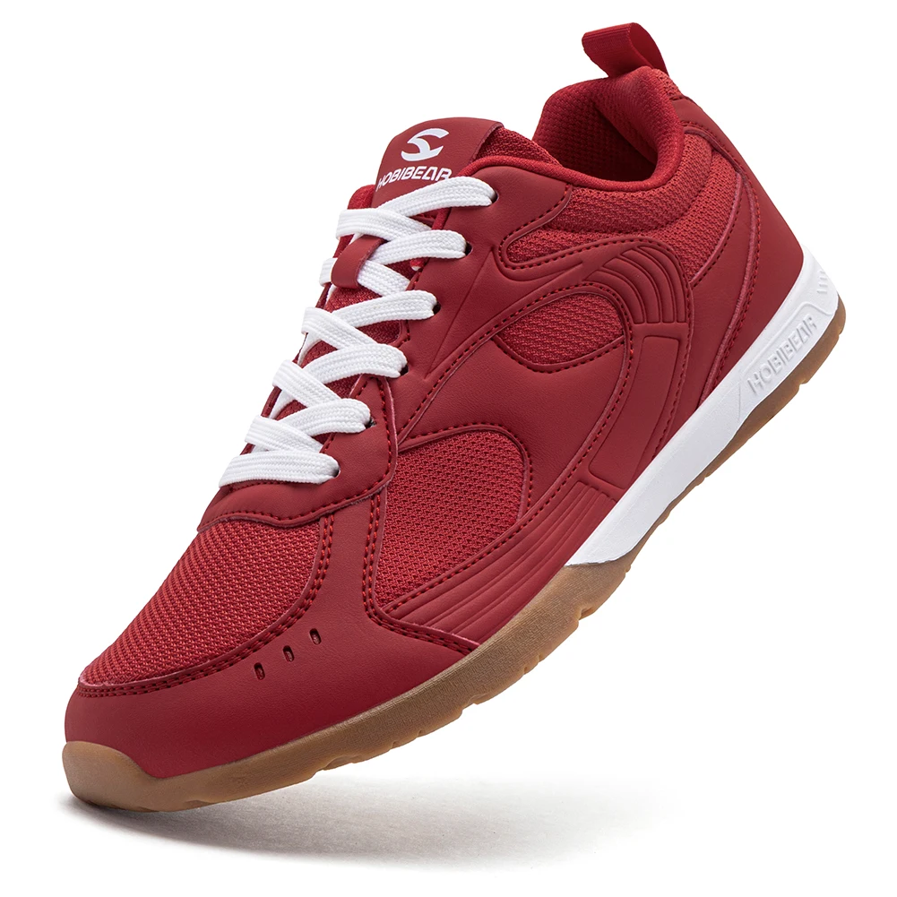 HOBIBEAR Herren-Sneaker mit breiter Zehenbox, leichte Schnür-Tennisschuhe, atmungsaktives Mesh, rutschfeste Freizeit-Wanderschuhe für Unisex – Detail 2