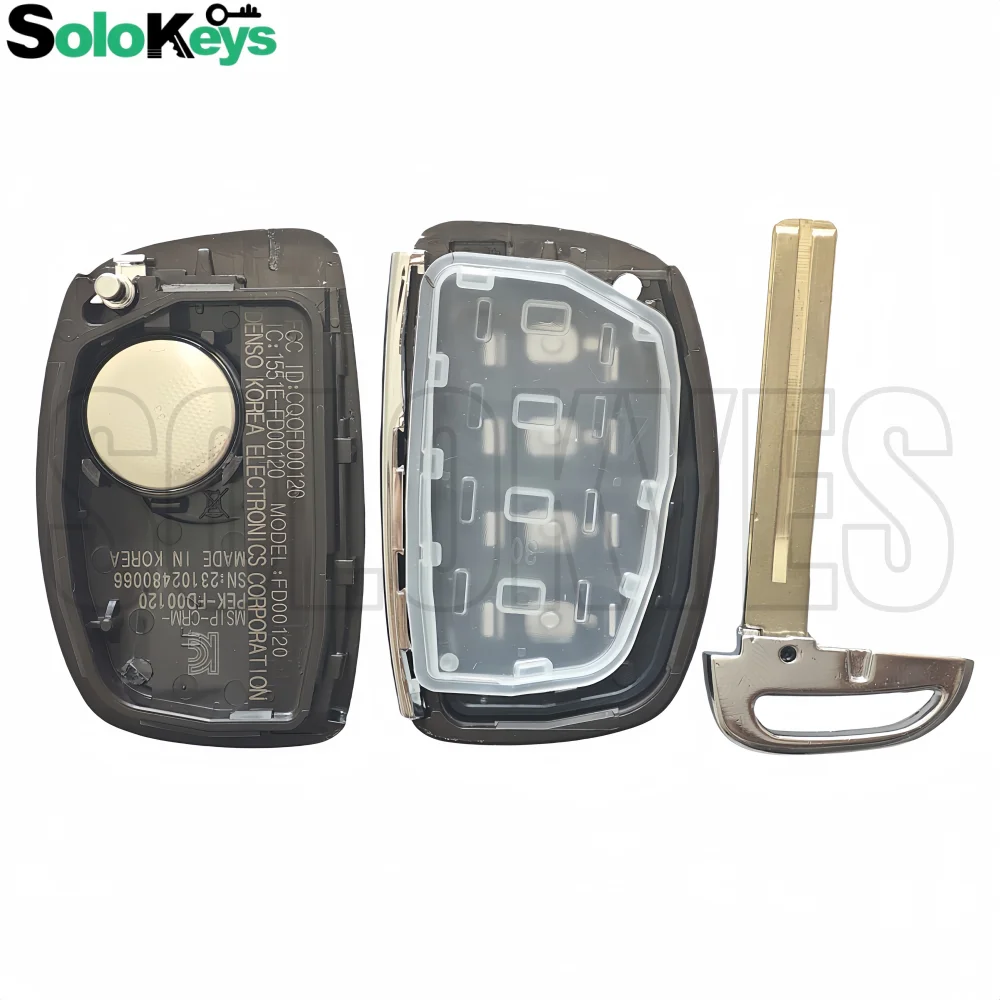 SOLOKEYS FCC ID: CQOFD00120 P/N: 95440-C1001 Für Hyundai Sonata 2015-2017 Original Smart Key 433 MHz ID8A Chip mit LOGO