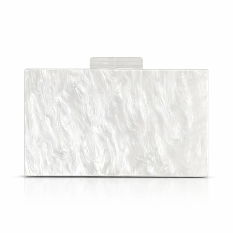 

Shoulder Bag New Pearlized Acrylic Banquet Ladies Crossbody Evening Wedding Clutch Bags Crystal Original Brand Wallet Eco Pouch