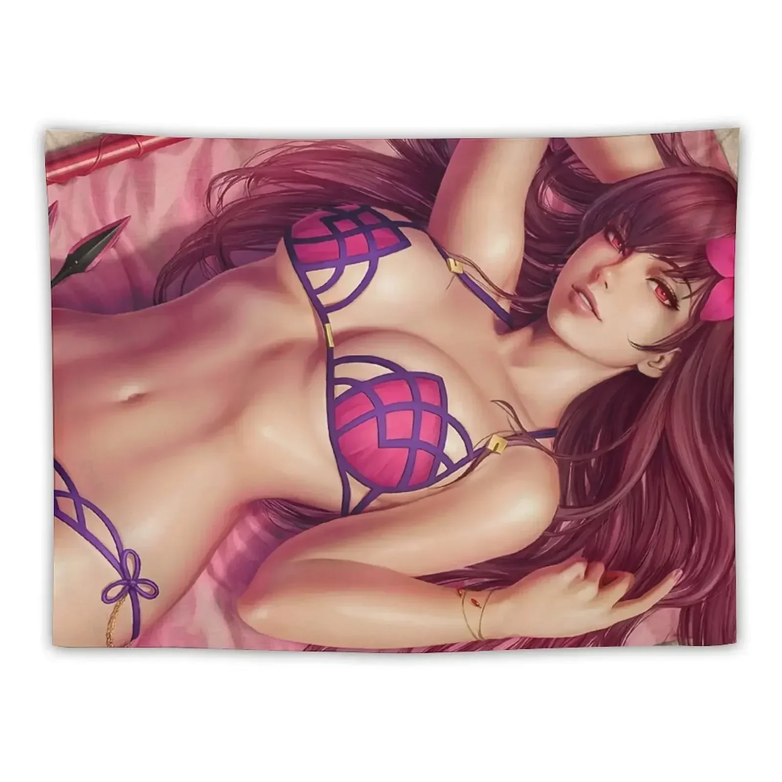 Hot Scathach Bikini Fate Grand Order Tapestry Cute Decor Bathroom Decor Home Decorating Tapestry