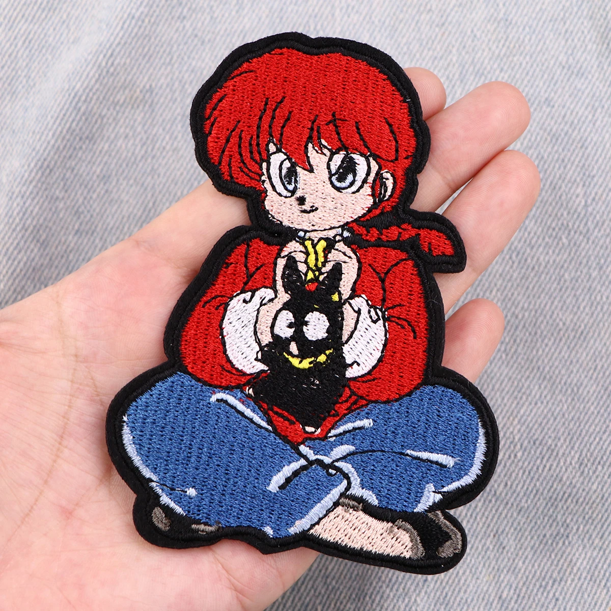 Manga Badge on Backpack Devil Fruit Iron On Patches For Clothing Anime Embroidered Patches For Clothes Toys