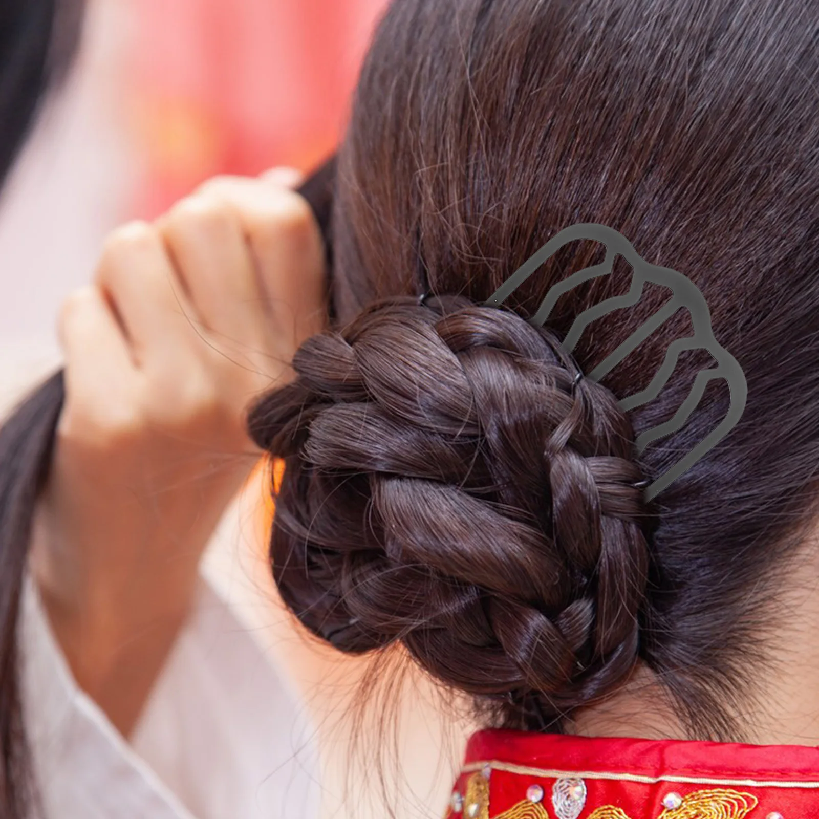 

6 шт., набор расчесок для волос на открытом воздухе, маленькие расчески для волос для женщин, головной убор невесты, принадлежности для прически, нескользящие металлические расчески для повседневного ношения