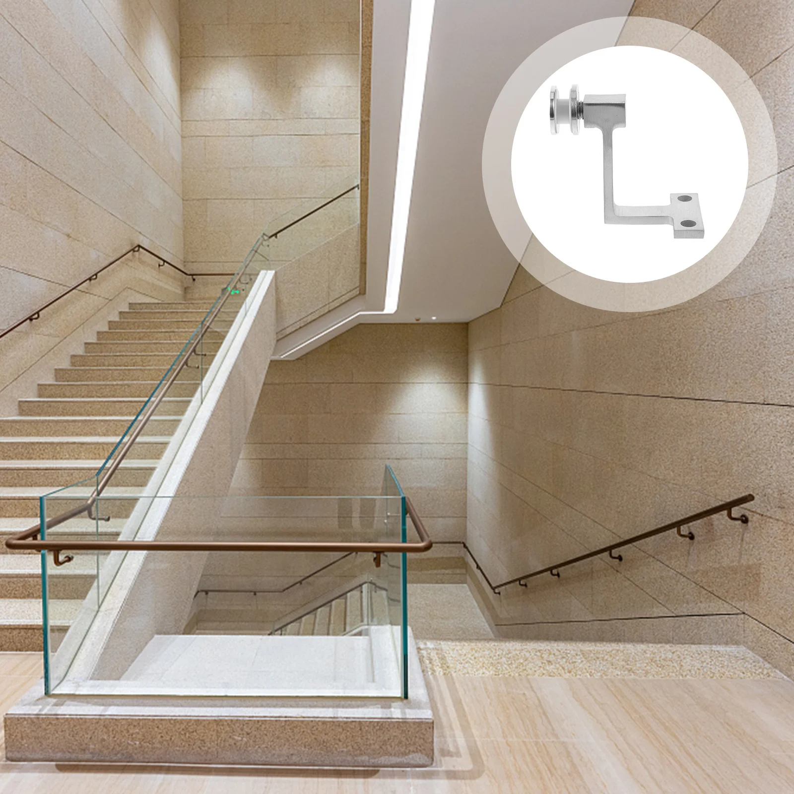 Стеклянный кронштейн для перил