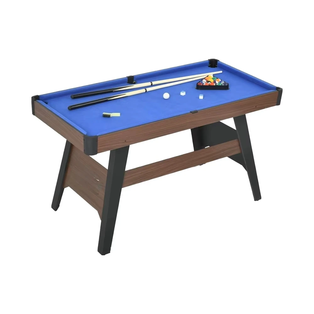 

Портативный набор для игры в снукер и бильярд в помещении: 16 шаров и 2 кия для детей и семейных вечеринок, включает треугольник, мел и щетку