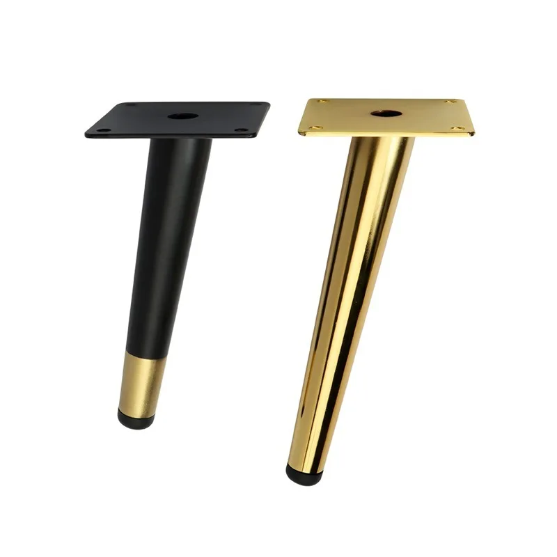 Imagem -05 - Pés de Metal Cabinet End Table Feet Pés de Apoio Simples do Sofá Mobília de Mesa de Cabeceira Banheiro Pcs