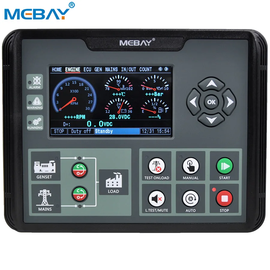 MEBAY Generator Spare Parts Genset Controller Control Module Unit DC72DR