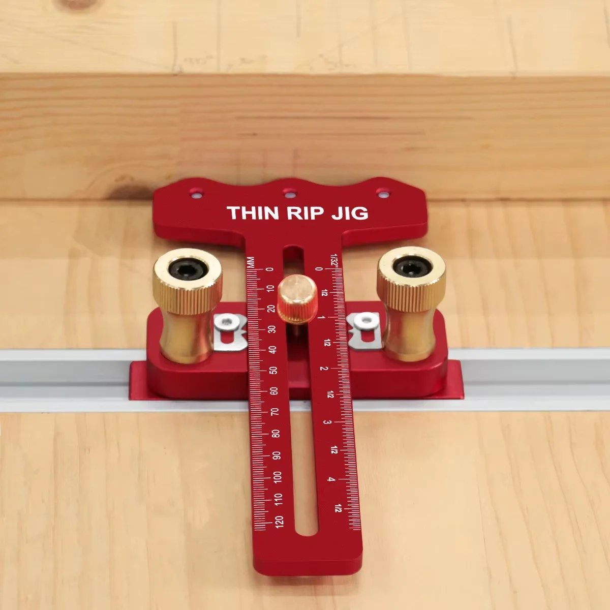 Multi-Slot Thin Rip Jig Fast Precision Repetitive Cutting Woodwork Accessories for Table Saws Band Saws Making Narrow Thin Strip