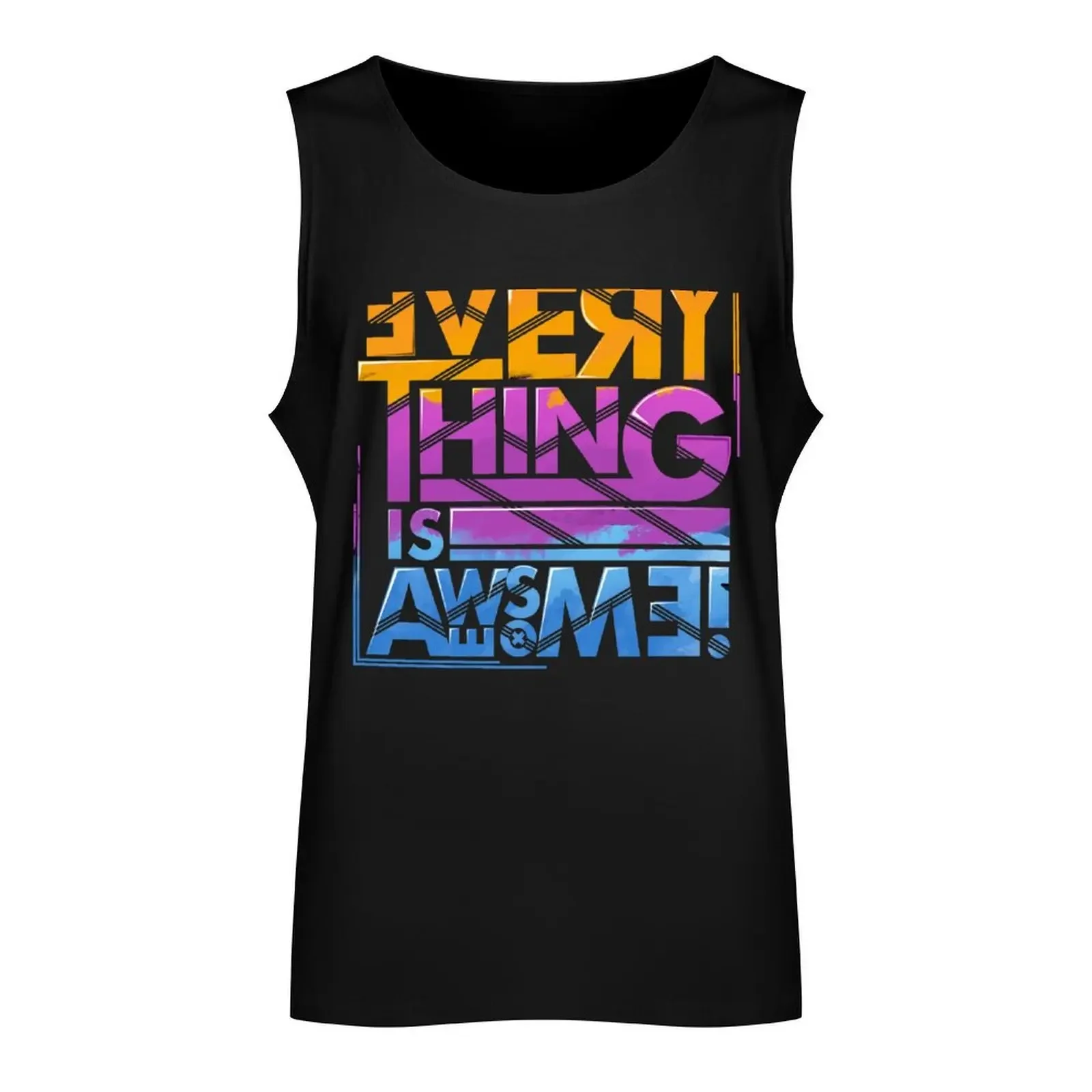 Everything is Awesome Tank Top Bodybuilding shirt sports t-shirts for men