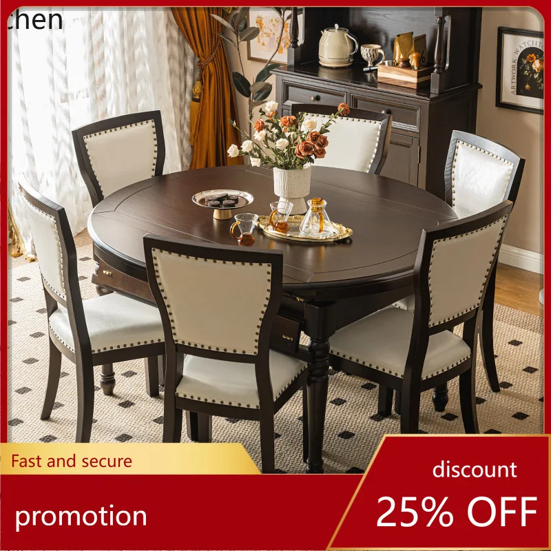 ZML Solid Wood Dining Table and Chair Set Dining Table Rectangular  Small Apartment Multifunctional Long Table