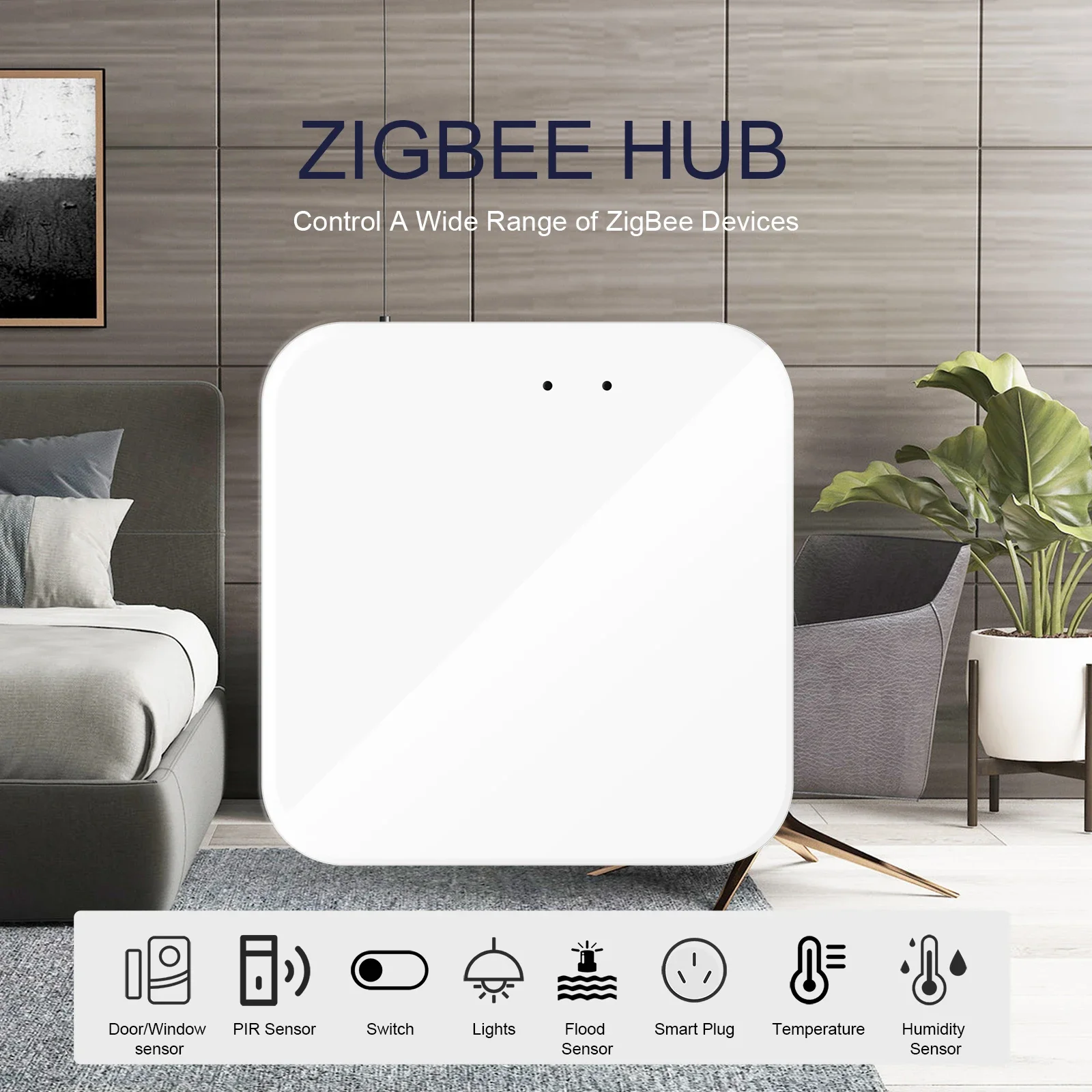 Tuya Smart Gateway Hub ZigBee Wireless Gateway Voice Control Smart Home Devices Bridge Smart Life APP Work With Alexa Google