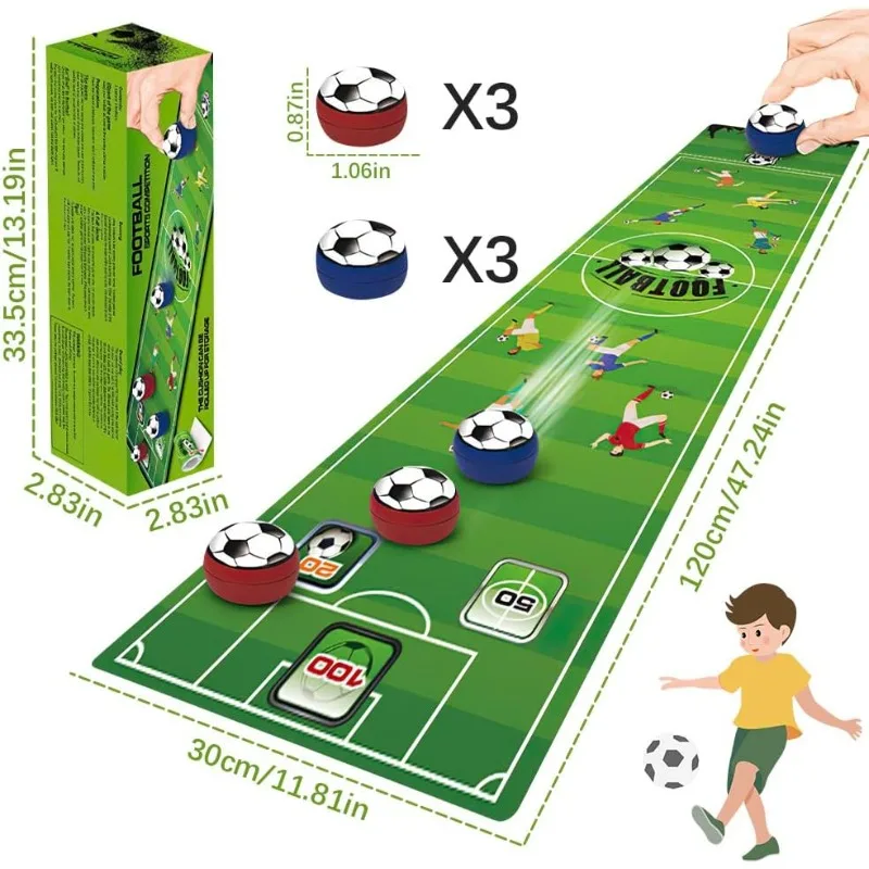 New for Kids and Adults (Football) Lotvic Tabletop Game for Family Party Tabletop Curling Game Family Indoor Interactive Game