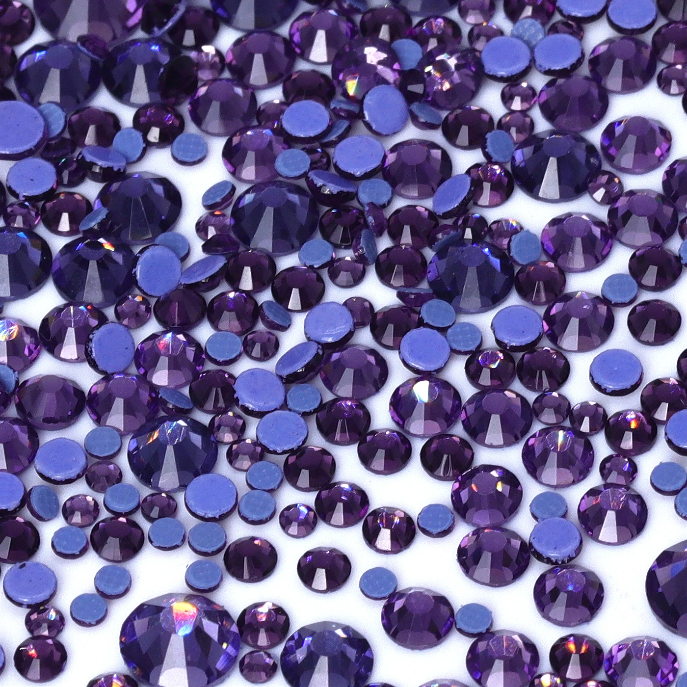 SS6-SS30 Formato della miscela Vetro Hotfix Strass Glitter di alta qualità Nail Art Cristallo per abiti da sera Artigianato Decorazione a base piatta