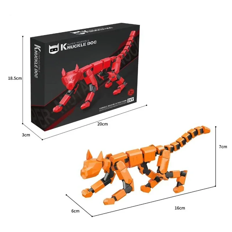 دمية دمية محظوظة 35 متعددة المفاصل ومطبوعة ثلاثية الأبعاد وحلي إبداعية لتخفيف الضغط للأولاد