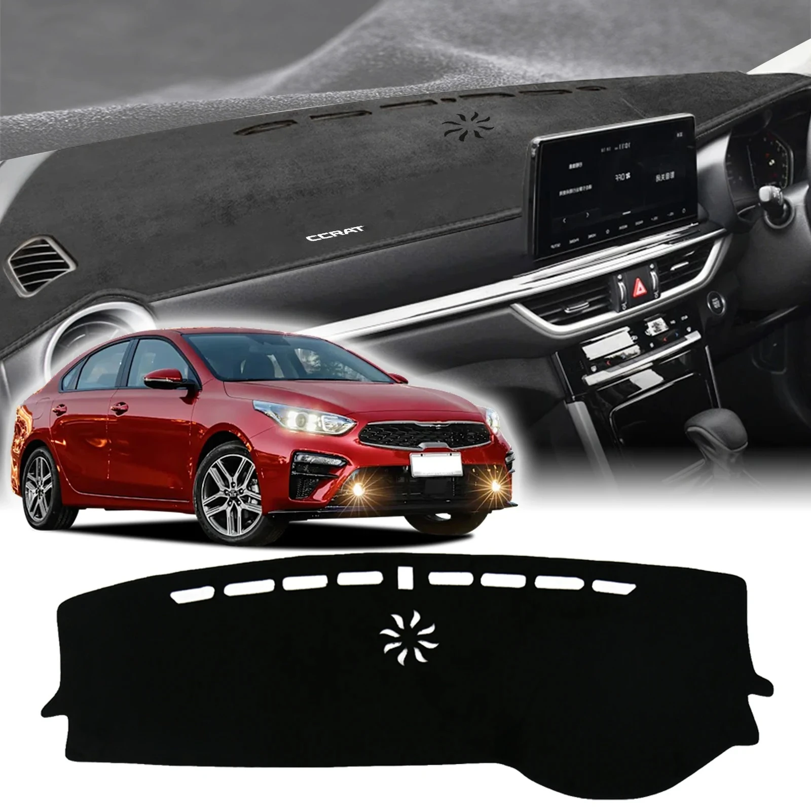 

fit for KIA Cerato 2019 2020 2021 2022 2023 Car Accessories Carpet Dashboard Cover Pad DashMat Sunshade Dashmat Protective