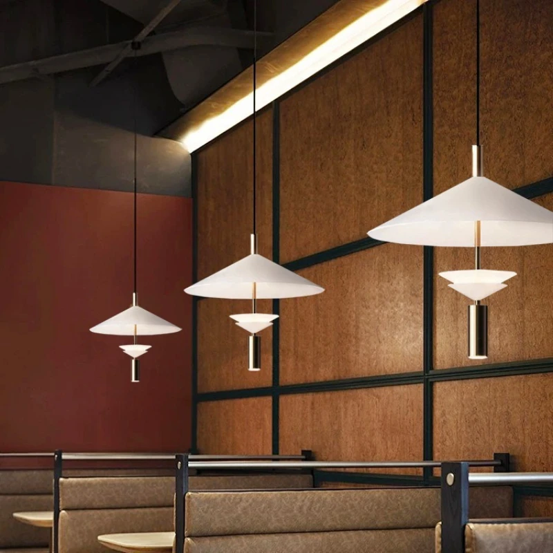 

New Modern Simple Designer Zen Restaurant American Hot Pot Restaurant Concentration Lighting Store Commercial Chandelier