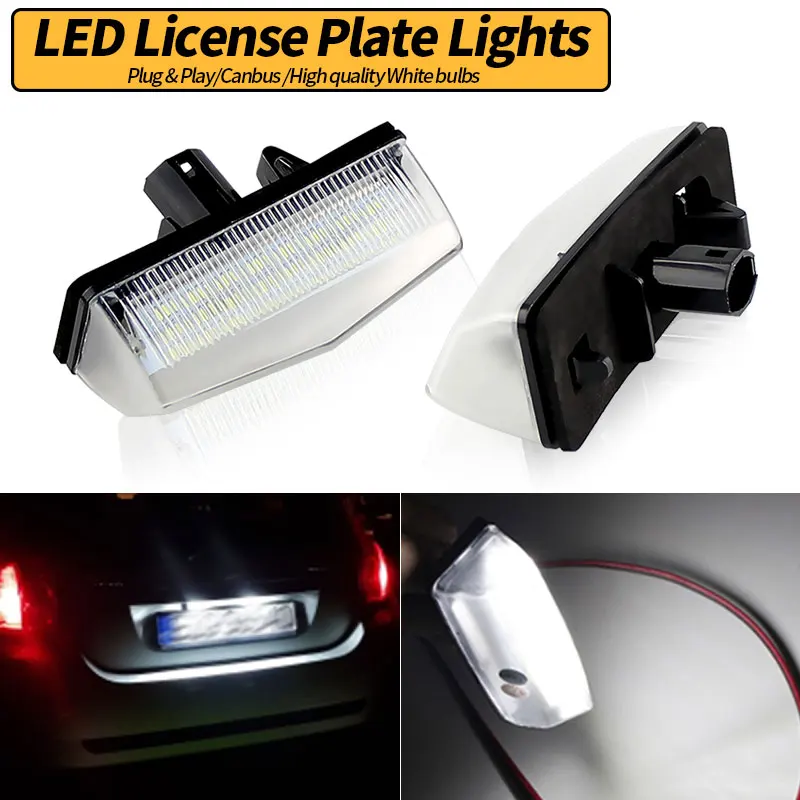 CanBus LED Car License Plate Lights bulb for Toyota MATRIX AZE14 ZRE142 PRIUS ZVW30 2009~ (3RD GENERATION) AUTO Number bulbs