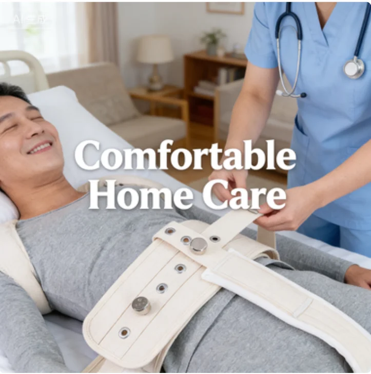 H-110-01 Lying Position Abdominal Belt with Crotch Restraint Belt Elderly Bed Strap Anti-leaving Bed Protective Gear Guardra