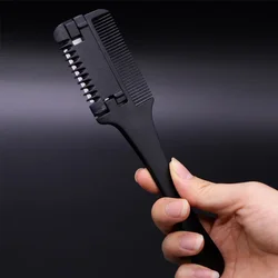 1pc Hair Comb Shaving Hair Brushes with Razor Blades Hair Trimmer Cutting Thinning Tools Barbershop Hairs Salon Styling Tools