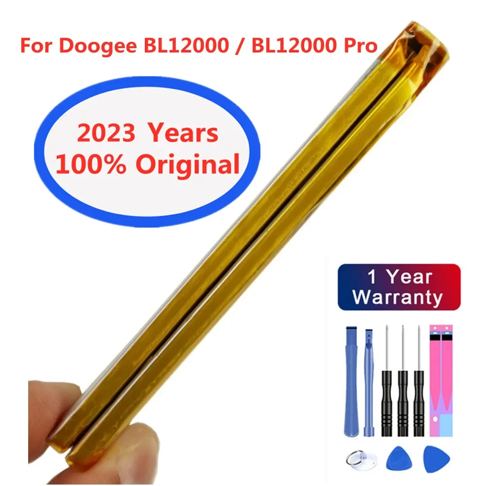 

2023 Years New DOOGEE Original battery For Doogee BL12000 / BL12000 Pro 12000mAh 6.0 inch MTK6763T Replacement Bateria + Tools