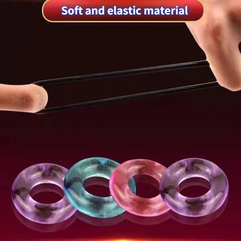 1/5pcs Silicone Durable Penis Ring Adult Men Ejaculation Delay Cock Rubber Rings Penis Enlargement Sex Toys For Male Sex Ring