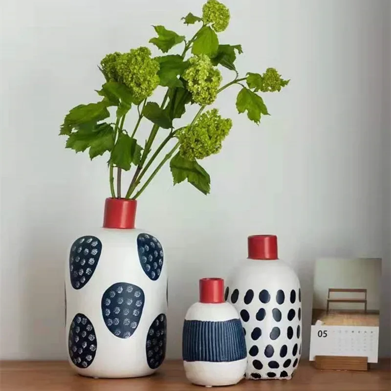 Keramik Vase Farbe Graffiti Unregelmäßigen Linien Blume Anordnung Zubehör Blume Vase Einrichtungs Keramik Ornamente