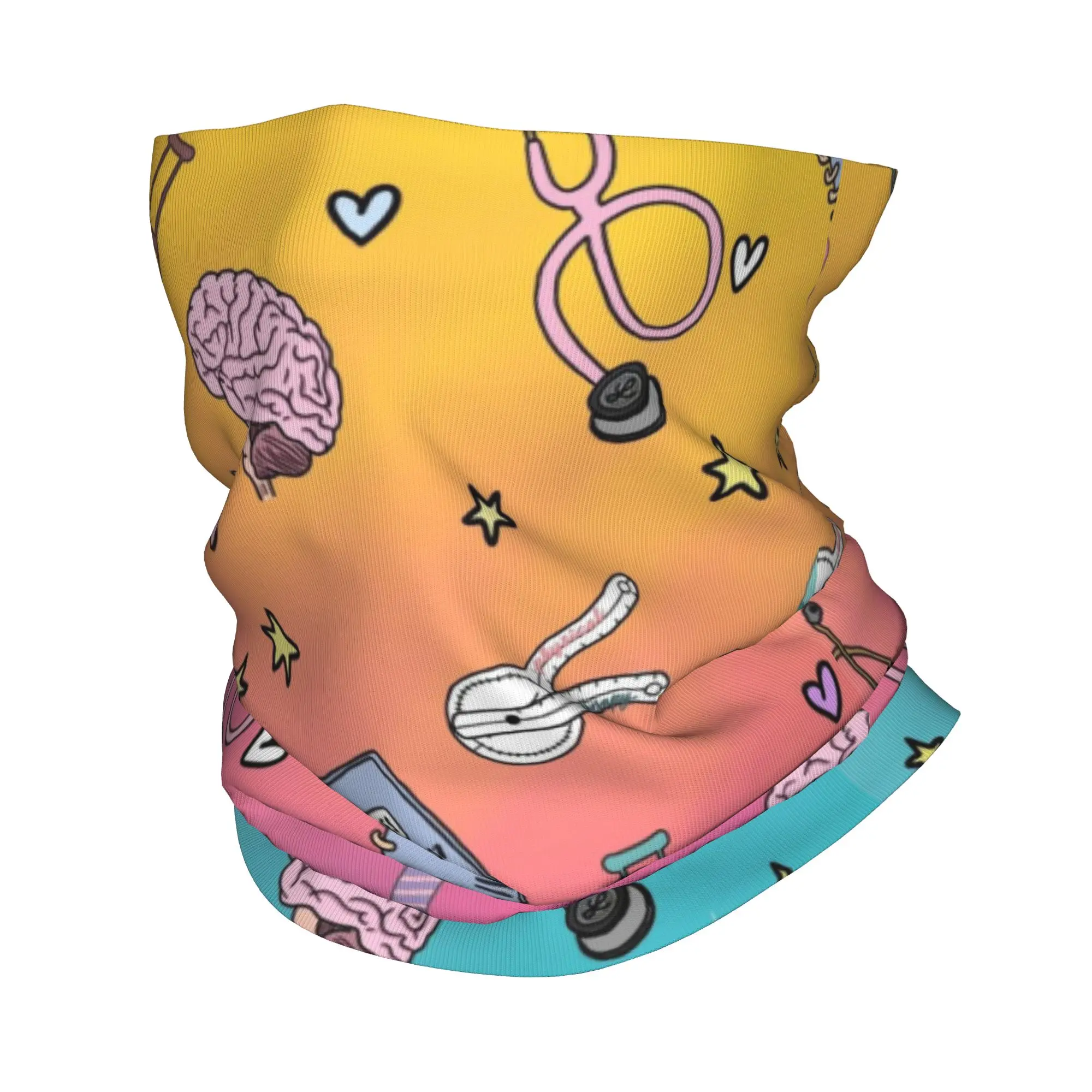 Enfermera En Apuros Doctor Nurse Medicine Bandana Winter Neck Warmer Women Windproof Wrap Face Scarf for Ski  Gaiter Headband