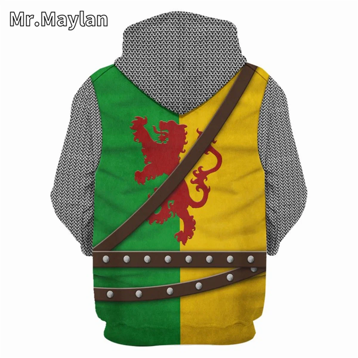 Medieval Knights Armor Cosplay Costume 3D Print Unisex Hoodie Men Sweatshirt Streetwear Zip Pullover Casual Jacket Tracksuits-03