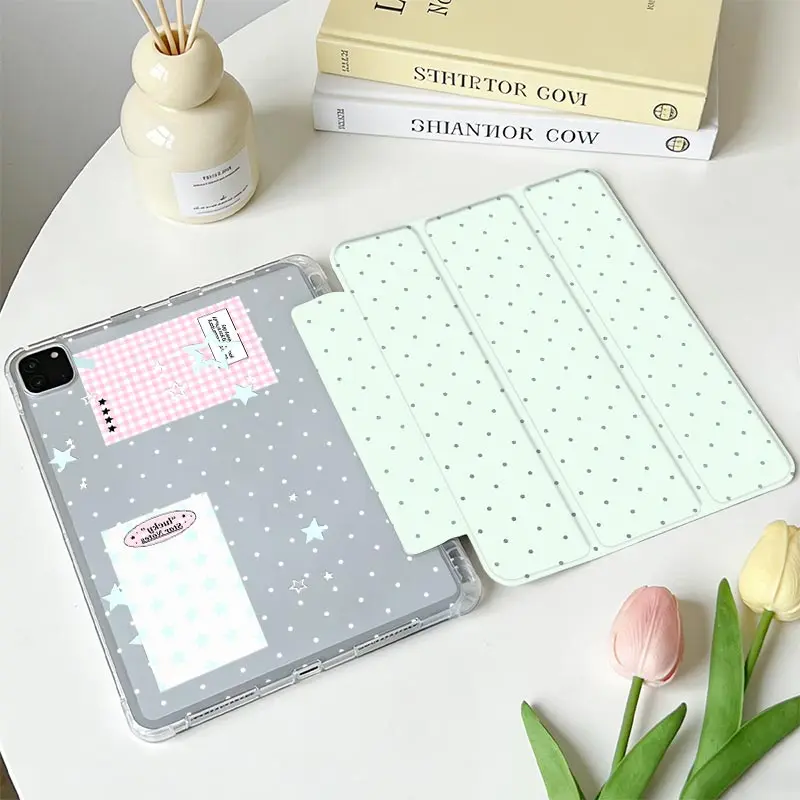 With Pen Holder Tri‑Fold TPU Bumper Case For Xiaomi Pad 5/5Pro 6/6Pro 11 inch Xiaomi Pad 7/7Pro 8/8Pro 11.2 Redmi Pad SE 11