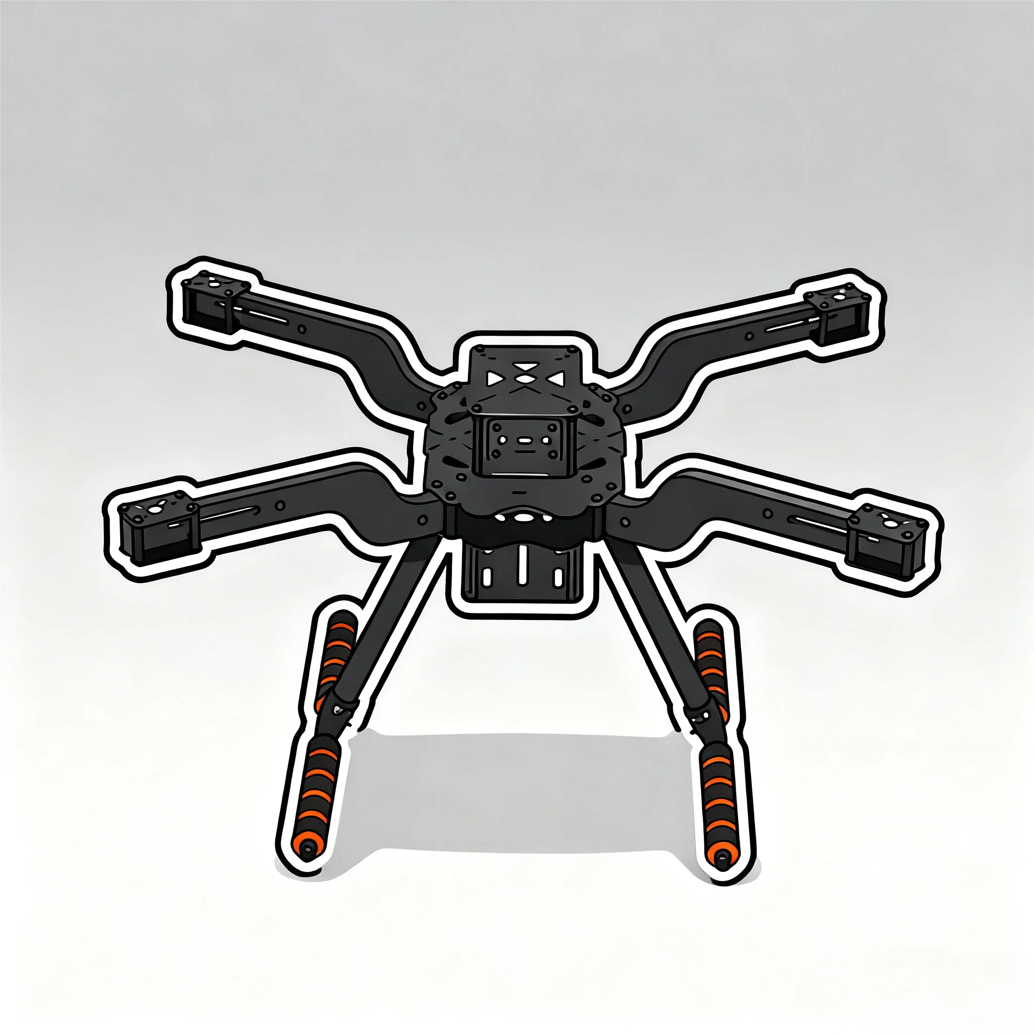 Angeltoy Open Source nouveau Drone intelligent 300 350 380 450MM Pixhawk Quadrotor Rack RC Multicopter multi-rotor avec train d'atterrissage