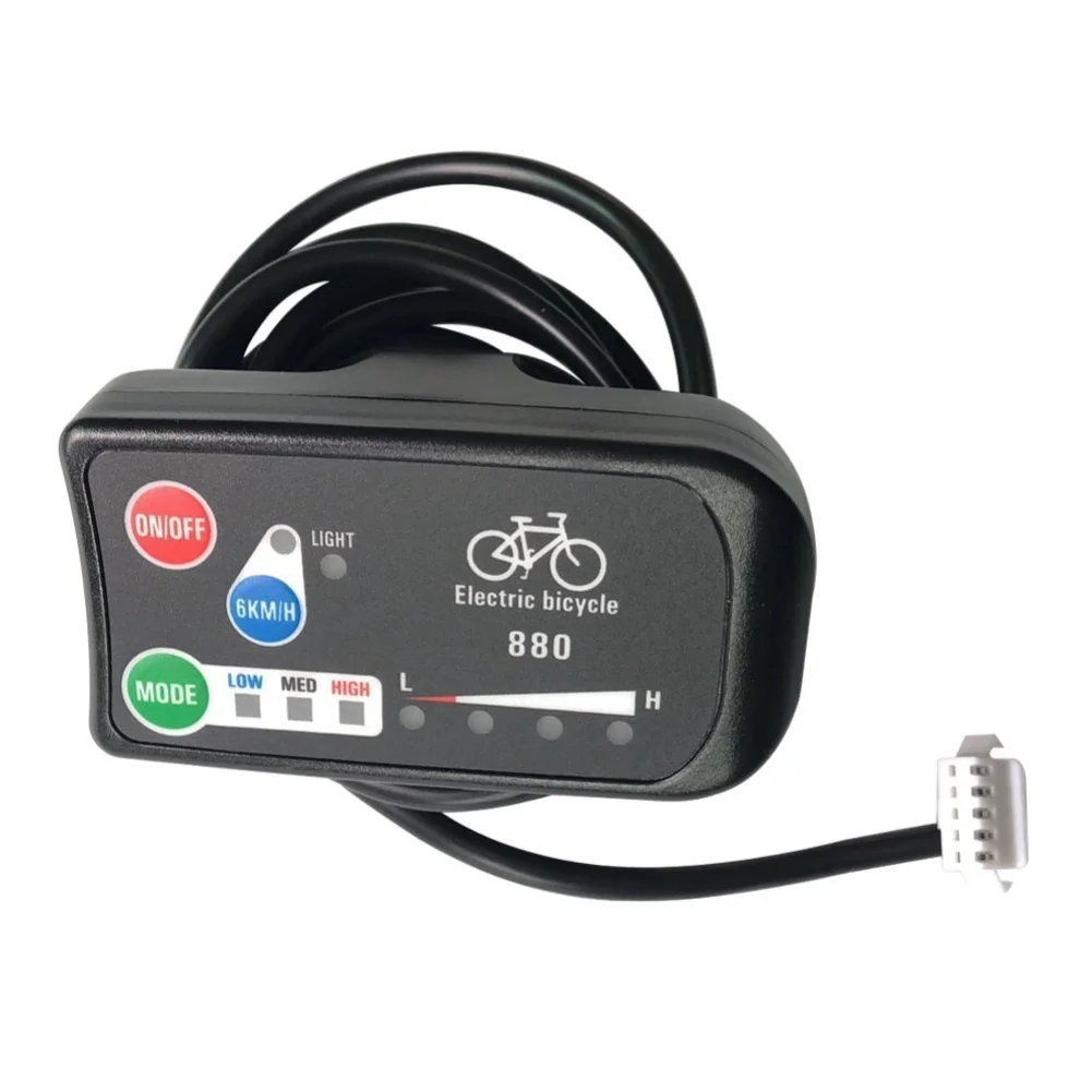 EBike LED Display 36V 48V for Electric Bicycle For KT LED880 Control Panel with Fault Code Readout and Mileage Tracking